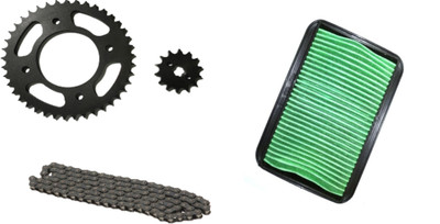 Digital Craft STUNNER CHAIN SPROCKET KIT WITH AIR FILTER[ PACK OF 4 ] 43 Teeth Sprocket(Honda CBF Stunner Pack of 4)
