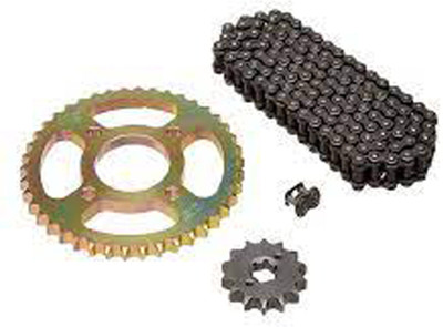 MOTOCITY CHAIN KIT BAJAJ DISCOVR 135 SPRT DISC BRK 42 Teeth Sprocket(Bajaj Discover)