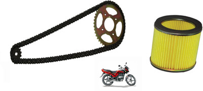 Digital Craft HERO PASSSION PLUS CHAIN KIT WITH AIR FILTER [ PACK OF 4 ] 44 Teeth Sprocket(Hero Passion Plus Pack of 4)
