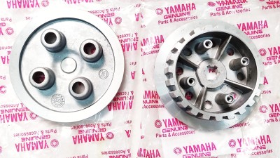 road religion Genuine Boss Clutch With Pressure Plate compatible with Yamaha RX100 - Original Bike Clutch Cover