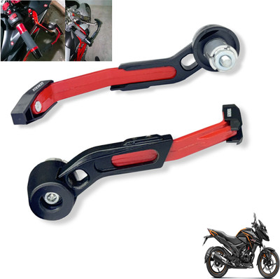 Generox CNC Aluminium Lever Guard Red For X-Blade Bike Crash Guard(Honda)