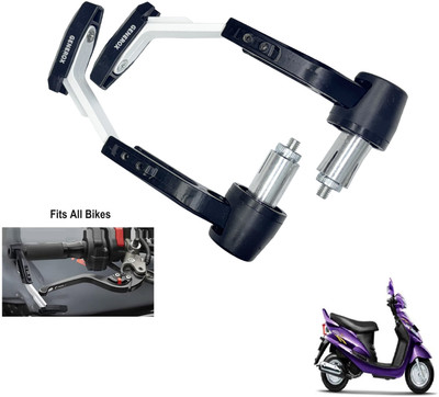 Generox Handle Clutch Lever Protector Guard for All Bike LG_White209 Bike Crash Guard(Mahindra)