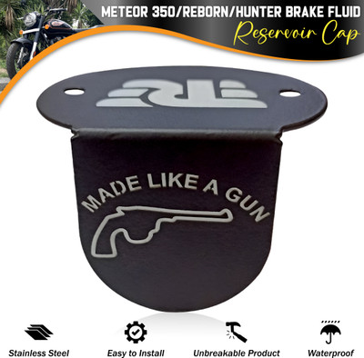 BRXR Front Disc Brake Fluid Reservoir Cap Cover Guard Protector For All RE Motorcycle Bike Crash Guard(Royal Enfield)