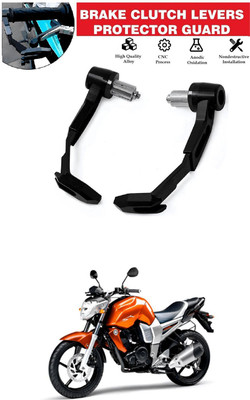 MOTOROYS Universal Motorcycle Adjustable Brake Clutch CNC Lever Protector Guard sg118 PQ Handlebar Hand Guard(Mahindra)