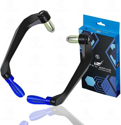 Moto Genius Adjustable CNC Brake Clutch Lever Protector Guard for Motorcycles Blue Bike Crash Guard(Universal For Bike)