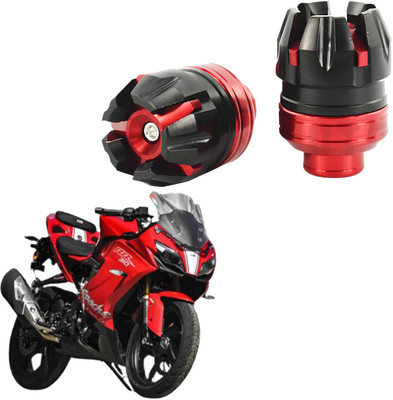 RACER'S EDGE Apache RR 310 Fork Wheel Sliders Red,Black Motorcycle Anti-Crash Protection Bike Crash Guard(Universal For Bike)