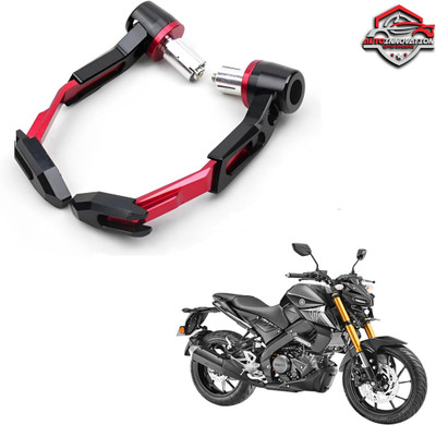 Autoinnovation RED CNC Adjustable Lever Protector Guard for universal for Bike_184 Handlebar Hand Guard(Yamaha)