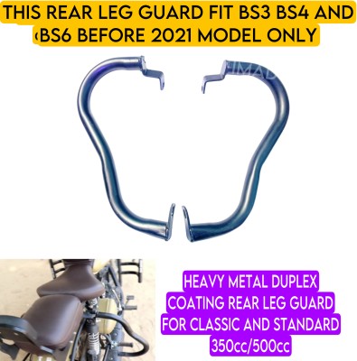 imad HEAVY METAL REAR LEG GUARD Bike Crash Guard(Royal Enfield)