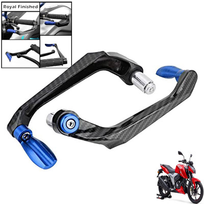 Generox Handlebar Brake Clutch Lever Hand Guard Protector GXcarbonLGBLUE400 Bike Crash Guard(TVS)