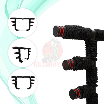 KILLERRYDER Heavy Duty Metal with Rope III Rod Lattu Reborn 350cc & Bike Crash Guard(Royal Enfield)