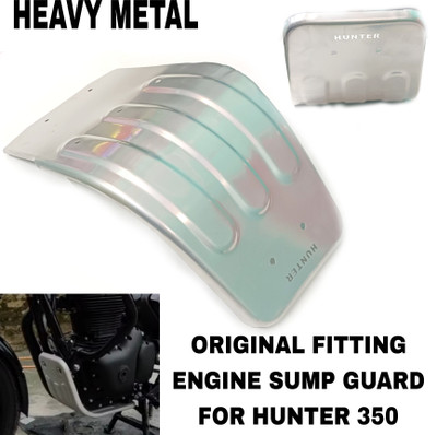 imad ORIGINAL FITTING SUMP GUARD FOR NEW HUNTER Bike Engine Guard(Royal Enfield)