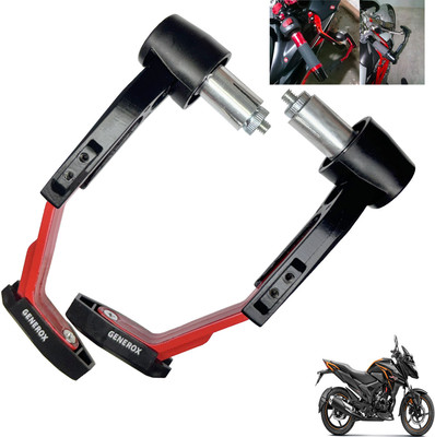 Generox Handle Protector Lever Guard for All Bike REDnBLACK_287 Bike Crash Guard(Honda)