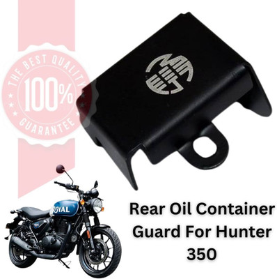 TRYFLY Hunter 350 Stainless Steel Rear Brake Oil Container Guard Bike Crash Guard(Royal Enfield)