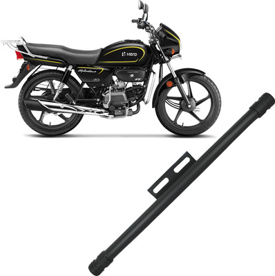 ZRIDE Heavy Single Rod Leg Guard For Hero Splendor Plus Black & Yellow ALL Model Bike Crash Guard(Hero, Universal For Bike)