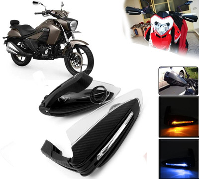 AUTO PEARL Folding Protector Proguard with Led Brake Clutch Lever Black Protector Guard Bike Crash Guard(Suzuki)