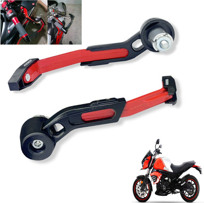 Generox CNC Aluminium Lever Guard Red For Mojo Bike Crash Guard(Mahindra)