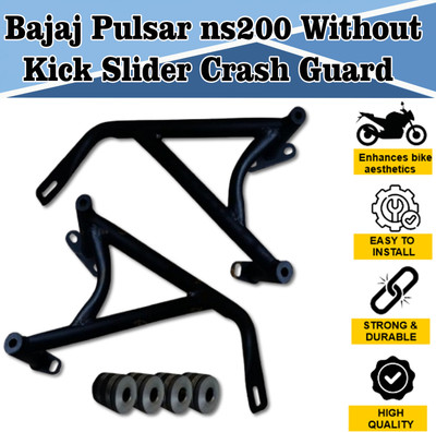 ASRYD Bajaj Pulsar NS 200 Crash Protection Engine Guard Wihtout Kick Bike Crash Guard(Bajaj)