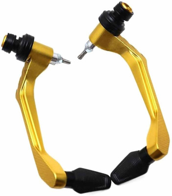 Vagary Motorbike 7/8 CNC Golden Handlebar Brake Clutch Lever Hand Guard Protector Handlebar Hand Guard(Bajaj, Hero, KTM, Kawasaki, TVS, Yamaha)