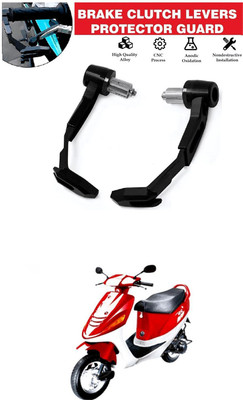 MOTOROYS Universal Motorcycle Adjustable Brake Clutch CNC Lever Protector Guard sg2 PQ Handlebar Hand Guard(Royal Enfield)