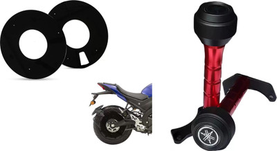 acube mart Frame Slider for R15 V4/ R15M Red/black with WHEEL DISC cover for 17inch wheel Bike Crash Guard(Yamaha)