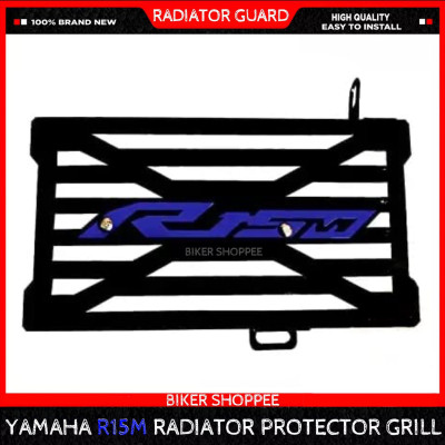 BIKER SHOPPEE R15M RADIATOR GRILL (BLUE) Bike Radiator Guard(Yamaha)