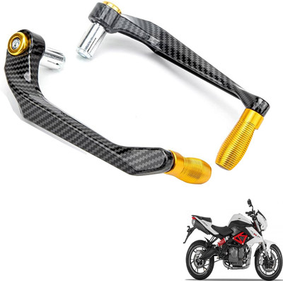Generox Premium Quality Protective Lever Guard for All BikeGX-CRNF-GolDen296 Bike Crash Guard(Benelli)