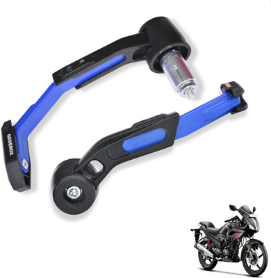 Generox Adjustable CNC Lever Guard for All Bike BlueLG147 Bike Crash Guard(Hero)
