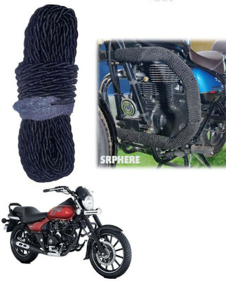SRPHERE Bike Crash Guard Black Rope 12 Meter Long For Avenger 160 Street(Universal For Bike)