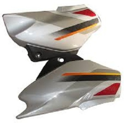 TAWAR ENTREPRISE Side Panel For Super Splendor Old Model (Silver/Red) Bike Crash Guard(Honda)