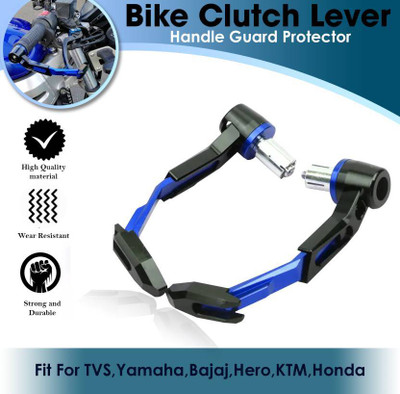 ZYO Blue /Black CNC Brake Clutch Lever Protector Handlebar Hand Guard(KTM, Honda, TVS, Bajaj)