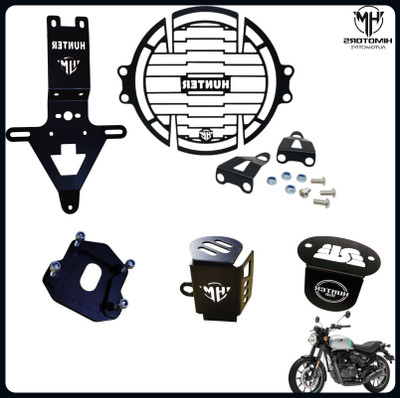 HIMOTORS HUNTER 350CC COMBO SET OF 5 PCS-New7-A Bike Crash Guard(Royal Enfield)