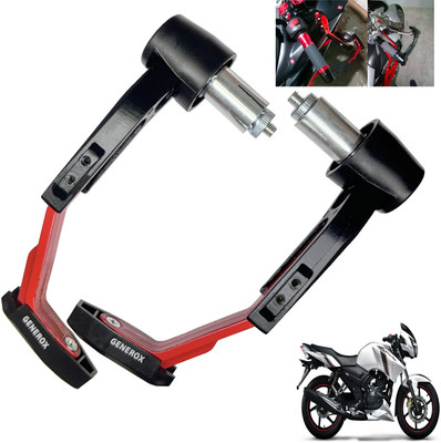 Generox Handle Protector Lever Guard for All Bike REDnBLACK_LG015 Bike Crash Guard(TVS)
