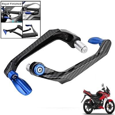 Generox Handlebar Brake Clutch Lever Hand Guard Protector GXcarbonLGBLUE046 Bike Crash Guard(Honda)