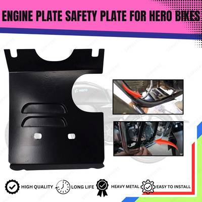 SRPHERE ENG3 GOOD QUALITY ENGINE PLATE SAFETY PLATE FOR HERO BIKES Bike Engine Guard(Hero)