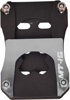 Gogna Mart MT-15 Side Stand Extender Base Stand (Silver) Bike Crash Guard(Yamaha)