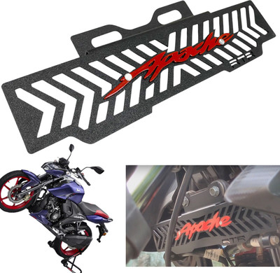 Dhe Best Bike Radiator Guard Cover Black Red Logo For TVS Apache RTR 160 4V Bike Radiator Guard(TVS)