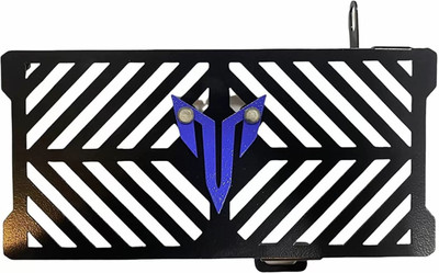 acube mart MT15 Radiator Grill black blue badge with Grab Rail For MT 15 V1 V2 black grill Bike Radiator Guard(Yamaha)