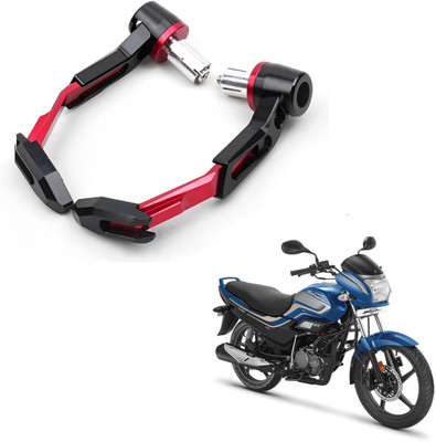 ROYAL AUTO MART RED CNC Brake Clutch Lever Protector for motorcycles_05 Handlebar Hand Guard(Hero)