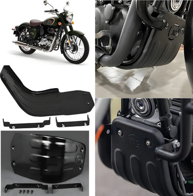 RS ACESSORIES HUB HEAVY QUALITY REB.ORN CLASSIC 350 BLACK SUM GUARD R.E Bike Engine Guard(Royal Enfield)