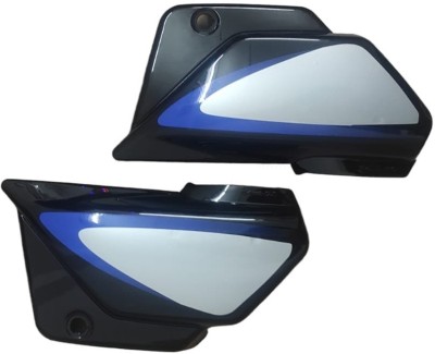 Care Zone SPLENDOR PLUS SIDE PANEL BLACK (BLUE STICKER) Bike Crash Guard(Hero)