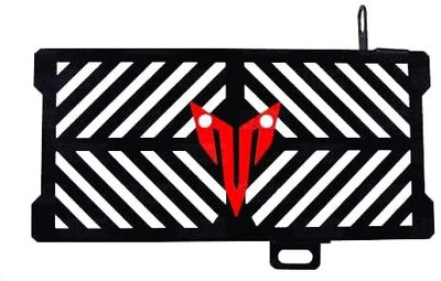 waytwogmart MT 15 Radiator Grill Guard Black Red badge for Bike Radiator Guard
