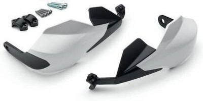 AOWBIKES UNBREAKBLE AND FLEXIBLE HAND GUARD WHITE Handlebar Hand Guard(KTM)