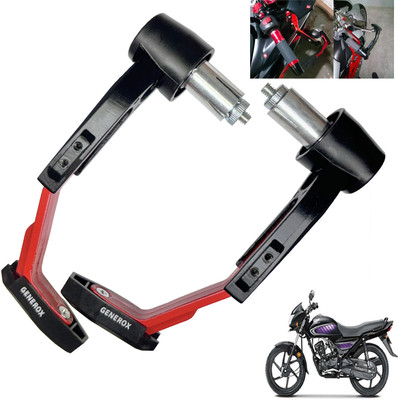 Generox Handle Protector Lever Guard for All Bike REDnBLACK_LG086 Bike Crash Guard(Universal For Bike)