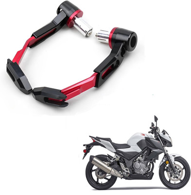ROYAL AUTO MART RED CNC Brake Clutch Lever Protector for motorcycles_39 Handlebar Hand Guard(Honda)