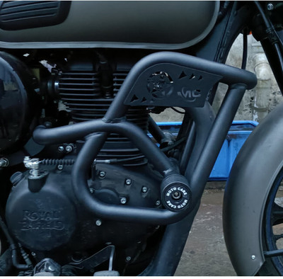 auto trends CRASH GUARD WITH DUAL SLIDERS FOR ROYAL ENFIELD REBORN 350(Royal Enfield)