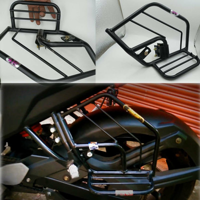 AutoGnix HIGH & HEAVY QUALITY HEAVY METAL SIDE GUARD FOR YAMAHA FZ V2/V3 Foot Rest(Black)