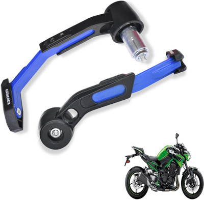 Generox Adjustable CNC Lever Guard for All Bike BlueLG283 Bike Crash Guard(Kawasaki)