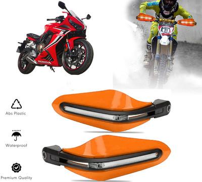 AUTO PEARL Orange Protector Proguard Pro Brake Clutch Lever Protector Guard Bike Crash Guard(Honda)
