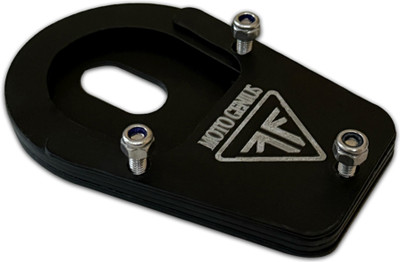 OBEROI'S TRADERS Triumph Speed 400 Stainless Steel Side Stand Extender/Side Stand Pad Accessories Bike Crash Guard(Triumph)