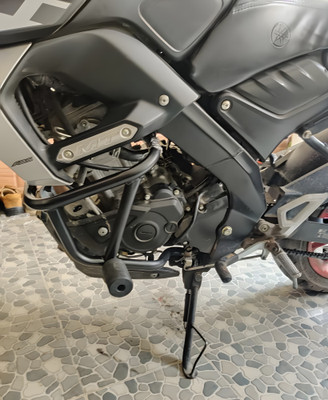AATRU AUTO Good Quality Metal Crash Guard With Slider Compatible For MT-15(Yamaha)